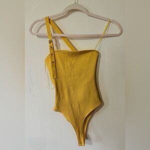 Zara Sunny Yellow Ribbed Top